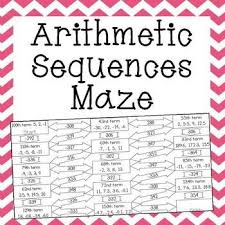 Arithmetic Sequences Maze Worksheet Arithmetic Sequences Sequencing Worksheets Word Problem Worksheets