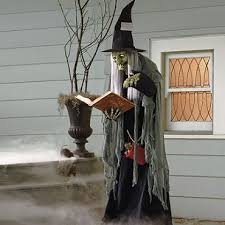 Life Size Spell Casting Witch Animated Figure Grandin Road Animated Halloween Props Halloween Props Animated Witch