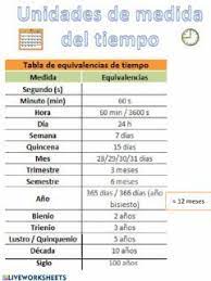 Unidades De Medida De Tiempo Idioma Espanol O Castellano Curso Nivel Segundo De Primaria Asigna Unidades De Tiempo Unidades De Medida Ejercicios De Calculo