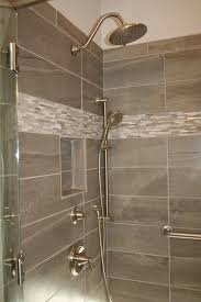 Upgrade Tile With Upgrade Accents Of Sticks Hilo Rainshower Brushed Nickel With Handheld Sprayer Semi Frameless Shower Doors Shower Heads Master Bath Shower