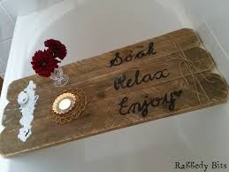 Black wooden bath caddy, bath shelf, bath accessories, live edge bath board, bath tray, bathroom decor, bathtub tray, gift for her. Diy Rustic Pallet Bath Caddy