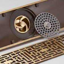 The tailpiece came with a nut and two washers. Drains Euro Style Antique Brass Bathroom Linear Shower 8 20 8 30cm Floor Drain Wire Strainer Art Carved Cover Waste Drain B8029 Floor Drain Strainer Floor Draincover Drain Aliexpress