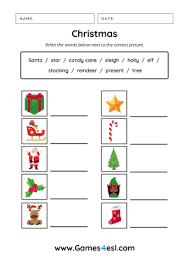 Try our christmas worksheets and printables with your child this winter. Free Printable Christmas Worksheets Games4esl