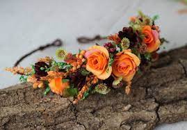 However, i can't believe nobody brought up the totally overdone flower crows yet. Breathtaking Floral Crowns For Fall Weddings Burgundy Flowers Bridal Flowers Floral Crown Wedding