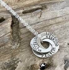 Custom Russian Ring Necklace Sterling Silver Sympathy Jewelry Friend Jewelry Etsy Jewelry