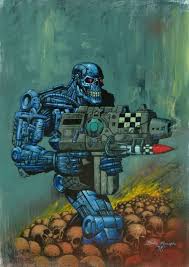 The Terminator Comic Art Arnoldschwarzenegger Simon Bisley Comic Art Sci Fi Art