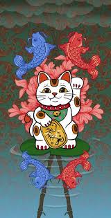 Japanese Lucky Cat Art Print By Beastbabies Lucky Cat Tattoo Cat Art Print Japanese Pop Art