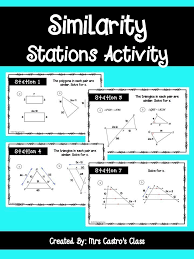 Similarity And Similar Triangles Stations Activity Similar Triangles Station Activities Similarity