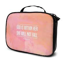 Shop with afterpay on eligible items. Christian Quote Professhional Large Make Up Bag Makeup Case Waterproof Organizer Toiletry Cosmetic Bag For Men Women Buy Online In Kuwait At Desertcart Com Kw Productid 198010123