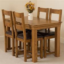 Small kitchen dining table and chairs folding stool breakfast drop leaf table. French Chateau Small Dining Set 4 Oak Chairs Oak Furniture King
