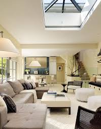 We love the gloomy hue of this minimalist living room and the twin skylights that totally illuminate the interior bringing natural sunlight in the place. 30 Inspirational Ideas For Living Rooms With Skylights