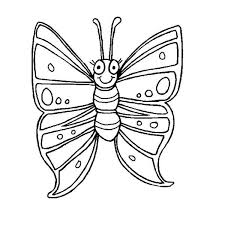Butterfly Funny Butterfly With Winked Eye Coloring Page Butterfly Coloring Page Animal Coloring Pages Cute Coloring Pages
