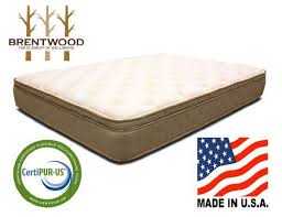 Brentwood Finale 11 Inch Quilted Eurotop Inner Spring Mattress Made In The Usa Twin Size Brentwood Well Being Mattress Memory Foam Mattress Mattress Springs