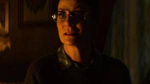 Join our 15th anniversary campaign. Dog Print Blouse Of Mary Wardwell Michelle Gomez In Chilling Adventures Of Sabrina S01e01 Spotern