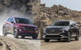 Let's take a closer look at the interior dimensions of both options. Hyundai Tucson Vs Hyundai Santa Fe Comparison Autoguide Com