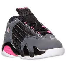 Jordan Retro 14 White Black Hyper Royal Girls Toddler Air Jordan Retro 14 Basketball Shoes Finish Line Metallic Dark Grey Hyper Pink Black Girly Shoes Baby Girl Jordans Girls Shoes Kids