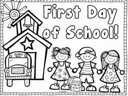 The day allows godchildren and their families to honor godparents and the role they take in the children's lives. First Day At Kindergarten Coloring Page Free Printable Coloring Pages For Kids