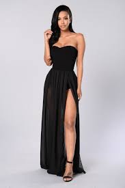 Exhibit A Dress Black Fashion Nova Dress Fashion White Strapless Maxi Dress