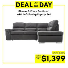 Replace leons sectional sofas as necessary, until you finally feel they really are lovable to the eye so that they seemed to be sensible logically, basing on their advantages. Leon S Leon Deal Of The Day Save 500 On Our Simone
