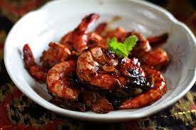 This Is A Popular Chinese Indonesian Dish Sometimes It S Called Udang Goreng Mentega Stir Fried Prawns In Butter Sauce Prawn Stir Fry Prawn Breakfast Recipes