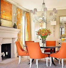 Pin By Ema Emilija On In Good Company In 2020 Orange Dining Room Chairs Orange Dining Room Living Room Orange