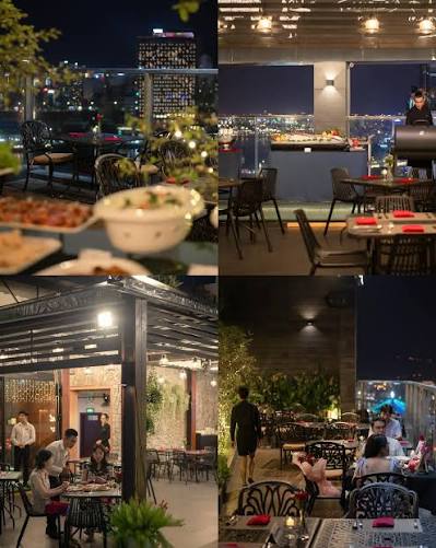 Brilliant Top Bar: A romantic dating spot with stunning views of the Han River. Located on the 17th floor of the Brilliant Hotel, it features an indoor space.