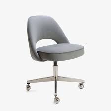Saarinen for knoll mid century tan tweed wheeled office desk chair chair measures: Office Chairs Montage