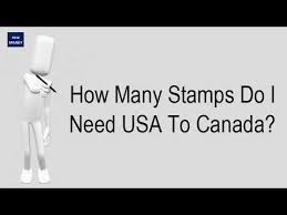 How do i mail something to canada? How Many Stamps Do I Need Usa To Canada Youtube