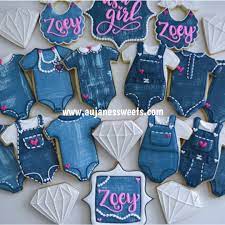 Denim Tutorial Denim Baby Shower Pearl Baby Shower Pink Baby Shower
