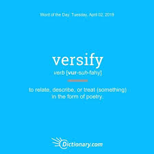Dictionary Com On Instagram Roses Are Red Violets Are Blue Our Wordoftheday Is Versify Try To Find A Rhyme Just Try Words Word Of The Day Unusual Words