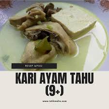 Berikan bayi makanan yang mengandung gizi lengkap. Impian Istikmalia Resep Mpasi Kari Ayam Tahu 9