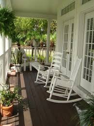 White Porch White Rockers Country Porch Porch Landscaping Porch Design