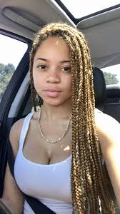 Medium Black And Brown Braids Blonde Mini Box Braids African American Box Braids Hairstyles Box Braids Braided Hairstyles
