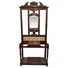 Antique Late Victorian Oak And Tiled Hall Stand Antiques Co Uk