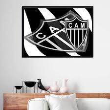 Escudo do atlético mineiro feito pela the zone brasil para o jogo manager zone. Quadro Decorativo Clube Atletico Mg Escudo Projetado Quadros On Line Quadro Decorativo Magazine Luiza