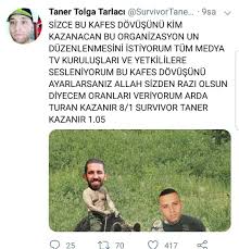 Taner tolga tarlacı, survivor ünlüler gönüllüler yarışmacısıdır. Taner Tolga Tarlaci Arda Turan Yorumu Eksi Up