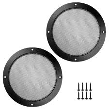 How to build speaker grills. Bluecell 2 Pcs Black Color Speaker Grills Cover Case With 8 Pcs Screws For Screw Hole C To C 6 68 Speaker Mounting Home Audio Diy Buy Online In Angola At Angola Desertcart Com Productid