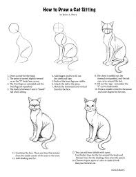 More images for how to draw a warrior cat easy step by step » How To Draw A Cat Sitting Novocom Top