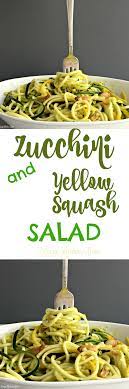 Zucchini And Yellow Squash Zoodle Salad Recipe Recipes Squash Recipes Spiralizer Recipes