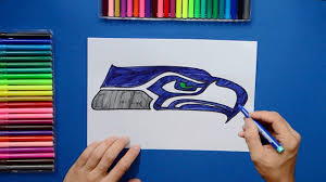 For boys and girls, kids and adults, teenagers and toddlers, preschoolers and older kids at school. How To Draw The Seattle Seahawks Logo Nfl Team Youtube