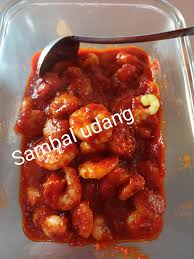 Sambal is a chili sauce or paste, typically made from a mixture of a variety of chili peppers with secondary ingredients such as shrimp paste, garlic, ginger, shallot, scallion, palm sugar, and lime juice. Sambal Udang Sambal Sotong Sambal Nasi Lemak Queena Facebook