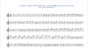 C am i heard there was a secret chord c am that david played and it pleased the lord. Hallelujah Stephen Rudison Alto Sax Eb Notes Youtube