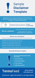 Sample Disclaimer Template Termsfeed Templates Website Vlogging