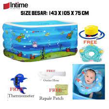 Kolam baby spa tidak dipompa 70x75cm paket sudah termasuk: Paket Komplit Kolam Renang Anak Bayi Baby Spa Playmax 143cm Pm213a Kolam Karet Bayi Baby Spa Shopee Indonesia
