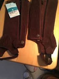 Details About Ovation Childs Size B Suede Half Chap New See Size Chart In Pics Brown