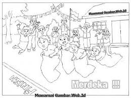 Untuk mewarnai gambar bertema dirgahayu ri ini, ayah dan bunda bisa mencari tutorialnya di internet. Mewarnai Gambar 17 Agustus Sketsa Warna Buku Mewarnai