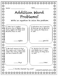 Games, puzzles, and other fun activities to help kids practice letters, numbers, and more! 1st Grade Addition Subtraction Word Problems By Ms Lilys Garden