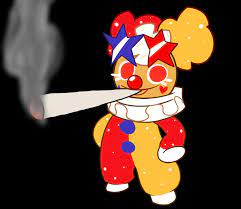 popcorn cookie funny clown smoking a fat blunt : r/Cookierun