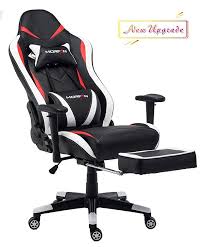 Morfan Executive Swivel Gaming Chair Leather Racing Style High Back Office Chair With Lumbar Massager Support Gaming Chair Office Chair High Back Office Chair