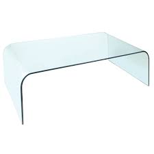 This sleek and contemporary clear glass and acrylic work desk is the perfect combination of function this desk may be transparent, but it will take center stage in your home office. Dome Curved Glass Coffee Table Modern Glass Furniture Fads